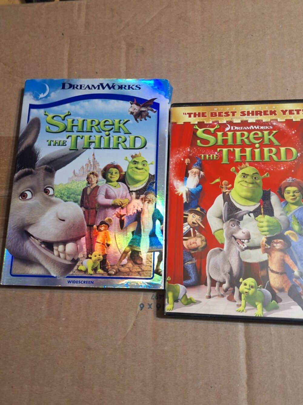 shrek the third dvd